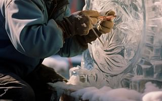 What strategies can be used to preserve the structural integrity of ice sculptures in challenging weather conditions?